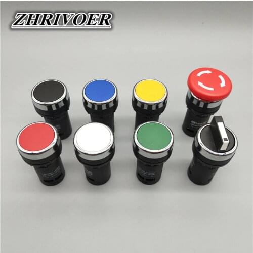 New 22mm La38 Series Push Button Switch Flat Knob Emergency Stop 10A/380V