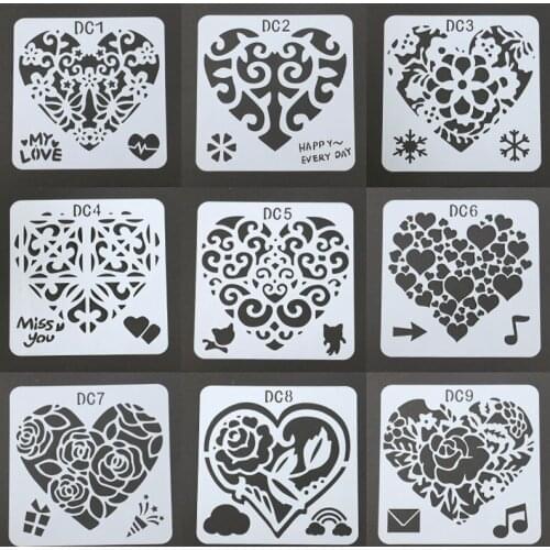 Clearance Heart Theme Painting Template Scrapbooking Albums for Drawing DIY Wedding Photo Album Childrens Scrapbook Album