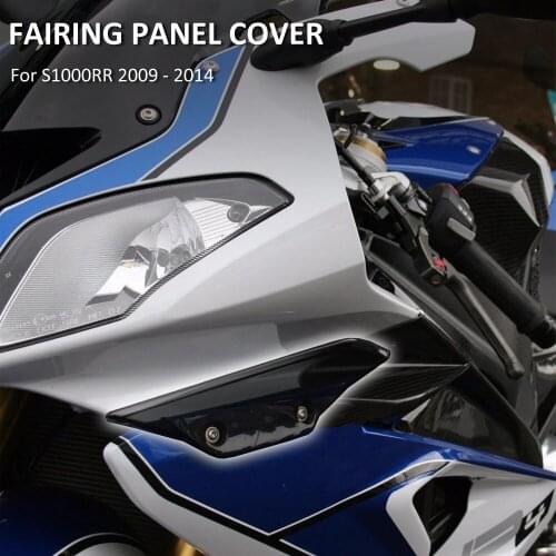 Front Fender Spoiler Winglets Fairing Panel Cover Case Side Wing For BMW S1000RR 2009 - 2014 S1000RR HP4 S 1000 RR Carbon Fiber