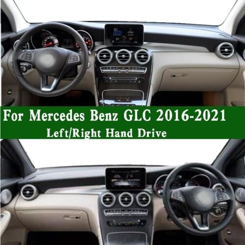 Fits Mercedes Benz GLC Class X253 300 43 63 250 220 260 of 2016-2021 Dashmat Dashboard Cover Pad Dash Mat Carpet Suede Leather