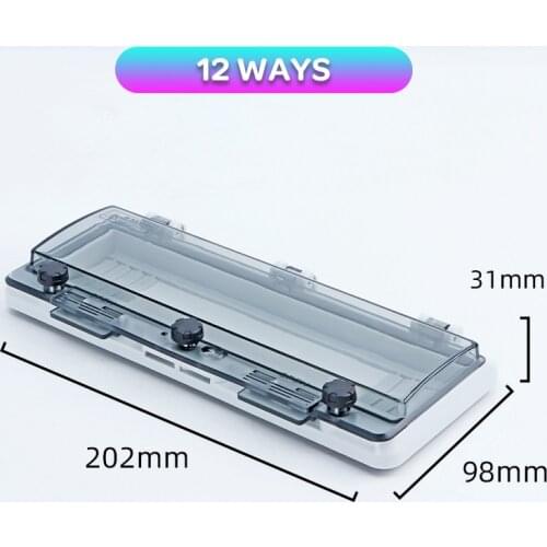 12 WAYS Circuit Breaker Transparent Waterproof Box Window Distribution Box Protect Window Cover Monitor Observation Window Ip67