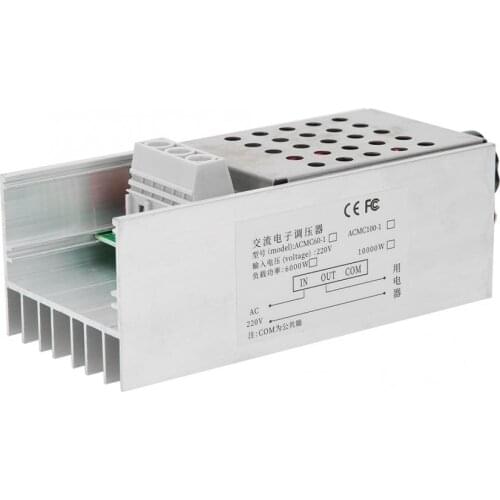 10000W Ultra High Power SCR Voltage Regulator Speed Controller Dimmer Thermostat AC 110V 220V Motor Speed Governor