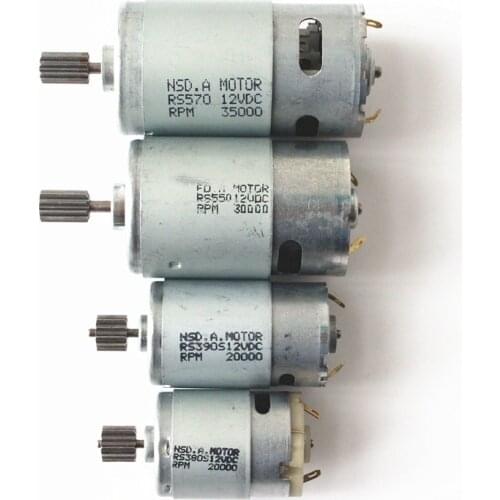 RS570/550/380/390 Childrens Electric Toy Car Motorcycle 6V 12V Motor Gear Box Accessories High Quality