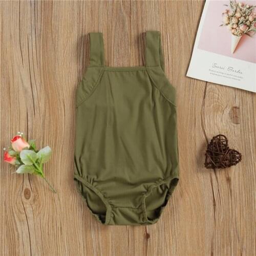 2021 Girls One-piece Swimsuit Summer Children Girls Simple Style Solid Color Sleeveless Suspender Swimwear for Vacation Wear