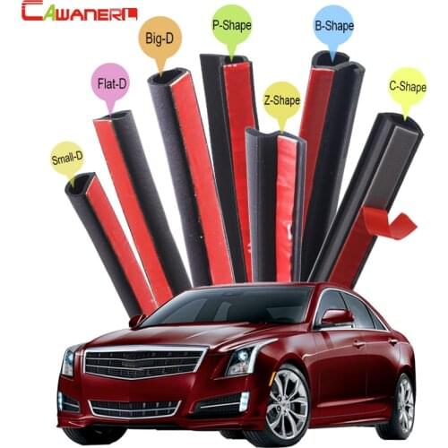 Cawanerl Whole Car Rubber Sealing Seal Strip Kit Seal Edge Trim Weatherstrip Sound Control For Cadillac ATS BLS Catera CTS
