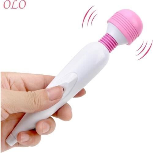 OLO Powerful Magic Wand G-spot Massager Sex Toys for Women Clitoris Stimulator AV Vibrators Adjustable Speed USB Charging