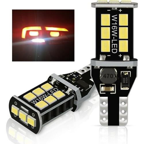 W16W LED T15 LED Bulb Canbus 921 NO OBC Error Free Car Backup Reserve Lights Bulb For VW Touran Polo Bora Tiguan Caddy CC GTI