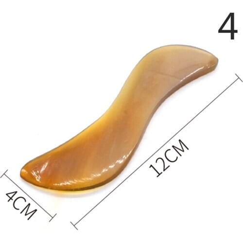 1PCS Health Care SPA Therapy Natural Buffalo Horn Antistress Guasha Massage Tool Acupuncture Gua Sha Massager Scraping Board
