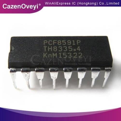 1pcs/lot PCF8591P PCF8591 DIP-16 In Stock