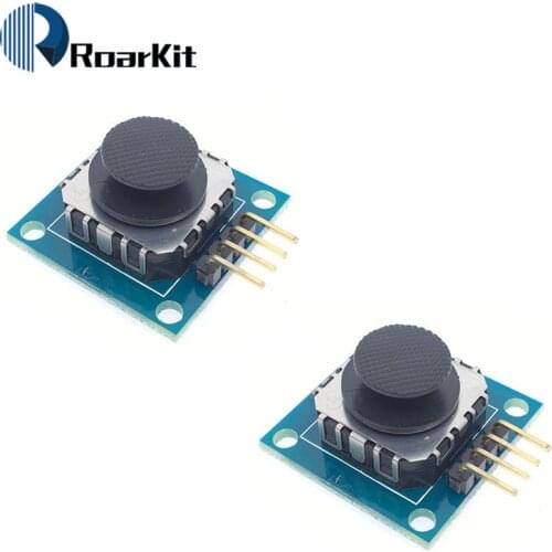 2pcs/lot dual-axis mini xy joystick module PSP 2-Axis Analog 3V-5V Thumb Joystick Module for arduino