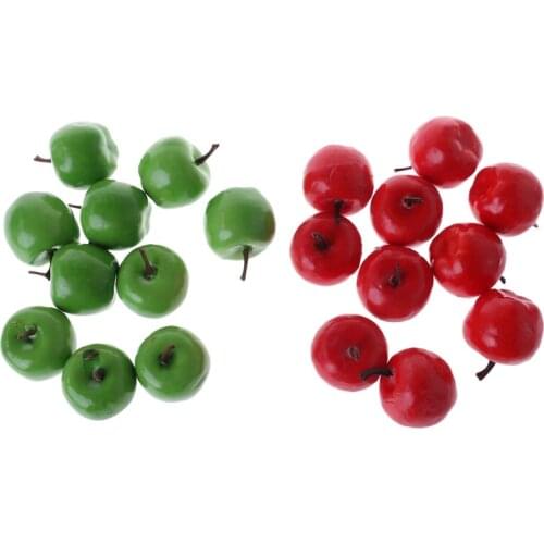 20pcs Lifelike Simulation Artificial Apple Fake Fruit Disply Home Party Decor Dropship