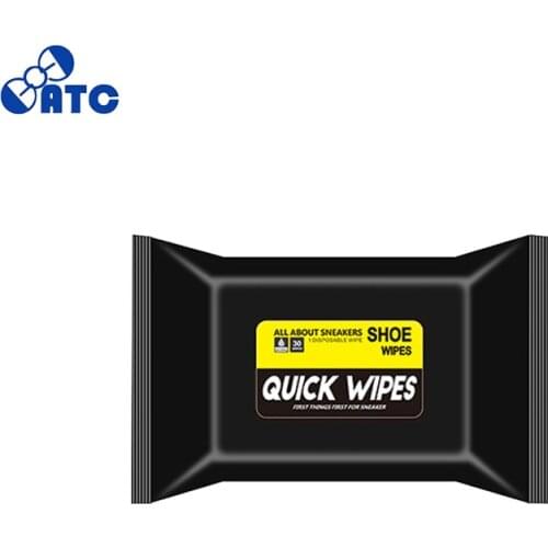30pcs/pack protable disposable wet wipes shoe Cleaning quick wipes towel paper with best price