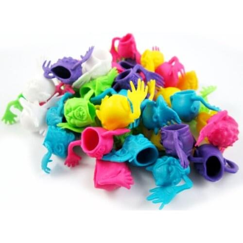 5 Pcs/lot Mini Baby Toy Finger Puppets Tell Story Props Grey Head Doll Hand Toys for Kids Halloween Twist Children Funny