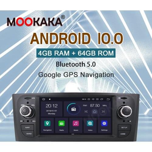 Android 10 For Fiat Grande Punto Linea 2007 2008 2009 2010 2011 2012 Auto Radio GPS Navigation Car Multimedia Player Head Unit