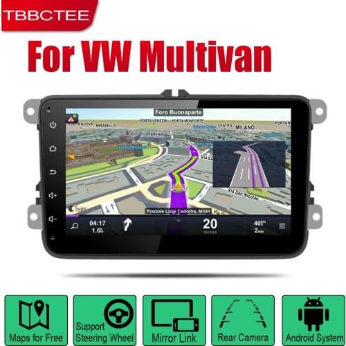 TBBCTEE Android Car GPS Navi for Volkswagen VW Multivan 2010~2018 player Navigation WiFi Bluetooth Mulitmedia system audio