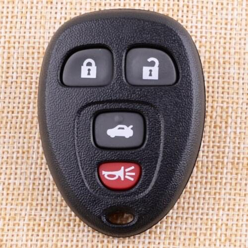 Beler 15912859 4 Button Car Remote Keyless Key Shell Case Cover Fit For GMC Chevrolet Impala Buick Enclave Lucerne Cadillac SRX