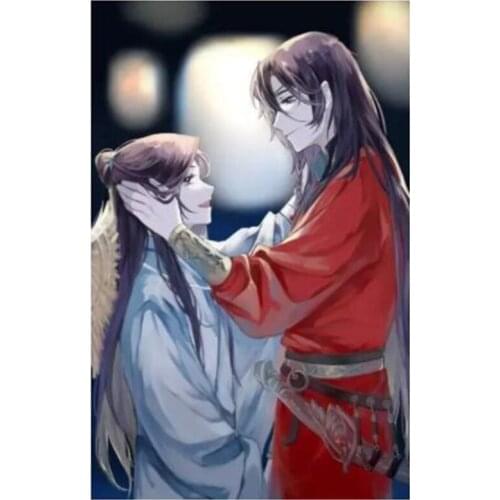 DIY Daimond Painting Accesoires Anime Tian Guan Ci Fu Square/Round Diamond Mosaic Rhinestone Embroidery Home Decor WG2492