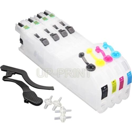 UP 4pcs refillable ink cartridge for brother LC223 DCP-J4120DW, MFC-J4420DW 4620DW 4625DW J5320DW J5620DW J5625DW J5720DW