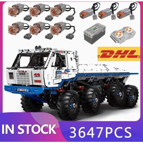 MOULD KING 13144 Technical The Arakawa Tow off-road Truck TATRA 813 8x8 model Building Blocks Brick kids DIY Toy Christmas gifts