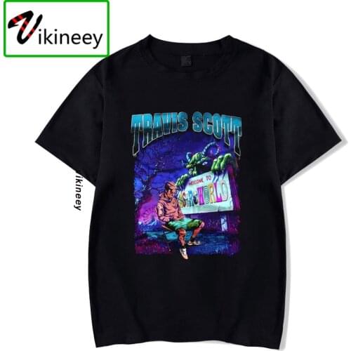 ASTROWORLD Mens T-shirt Men Astroworld T Shirt Men 2020 Top Hip Hop 100 Cotton Soft Camisa Hombre Tee Shirt Fashion