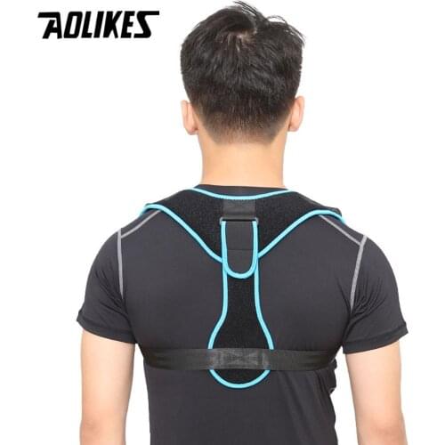 AOLIKES Back Posture Corrector Clavicle Spine Back Shoulder Lumbar Brace Support Belt Posture Correction Prevents Slouching