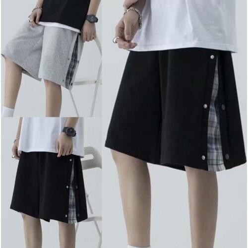 Men Casual Shorts Solid Simple Oversize Pants Stylish Comfortable Trendy Men Sweat Shorts for Boy Ins BF