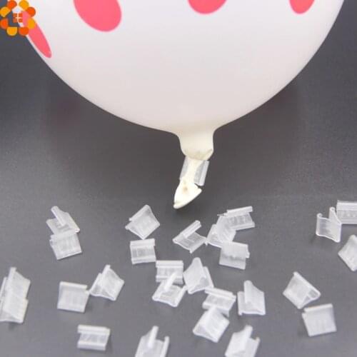 New!50PCS /Lot Mini "V" Shape Balloons Sealing Clip Balloon Buttons Clips Wedding/Birthday/Christmas Party Decoration Supplies