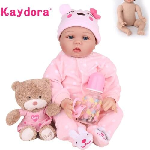 New Arrival 55cm Adorable lol Reborn Bebe Dolls Baby 22 inch Cute Handmade Bebe Menina Playmate Hot sale Christmas Boneca gift