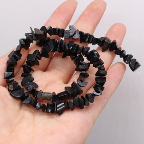 New High-quality Black Coral Gravel Beads DIY Bracelet Pendant Spacer Beads Jewelry Increase Charm Size 5-8mm
