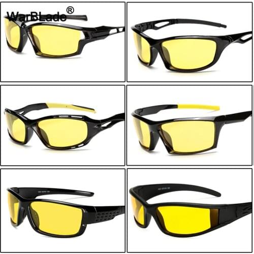 WBL Night Vision Glasses Goggles Anti-Glare Polarized Driving Sunglasses Yellow Lens UV400 Protection For Driver Sun Glasses