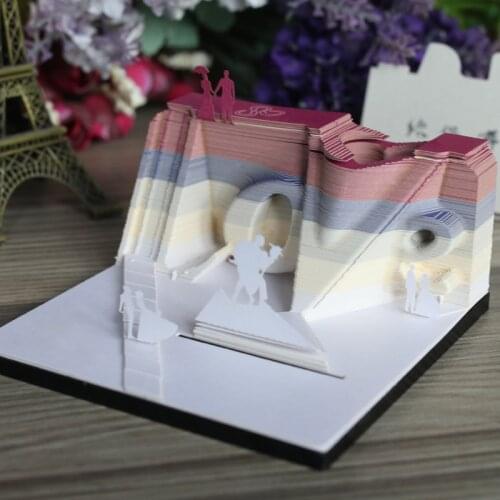 Gift For Girlfriend omoshiroi block 3d note pad unique love model note paper diy Bridesmaid Gift Wedding Souvenir Party Favor