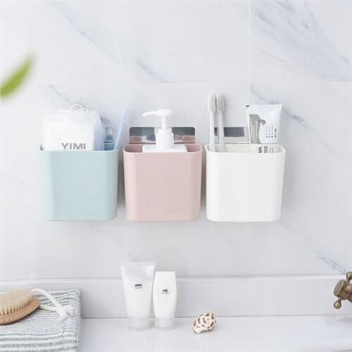 Comb Toothpaste Storage Toothbrush Holder Bathroom Accessories Toothbrush Shelf Toilet Bathroom Suction Wall Hanging
