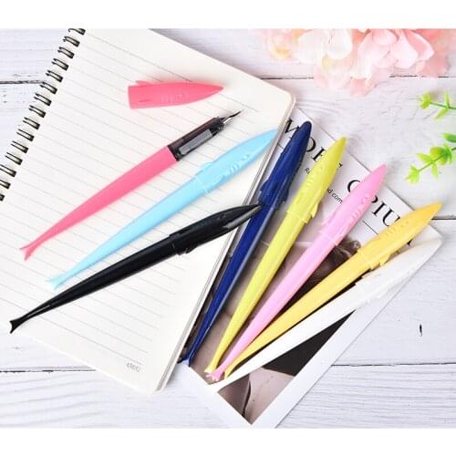 0.5mm Random Aluminium Alloy 993 Mini Small Shark Smoke Fountain Pens Nib For School Random Office Supplies