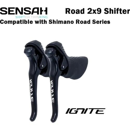 SENSAH - IGNITE road bike shifter lever, 2x8 2x9 2x10 speed brake lever, R7000 Tiagra Sora sensh empire pro sensh groupset
