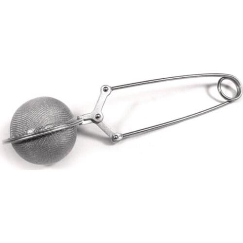 Tea Stainless Steel Sphere Mesh Tea Strainer Coffee Herb Spice Filter Diffuser Handle Tea Ball