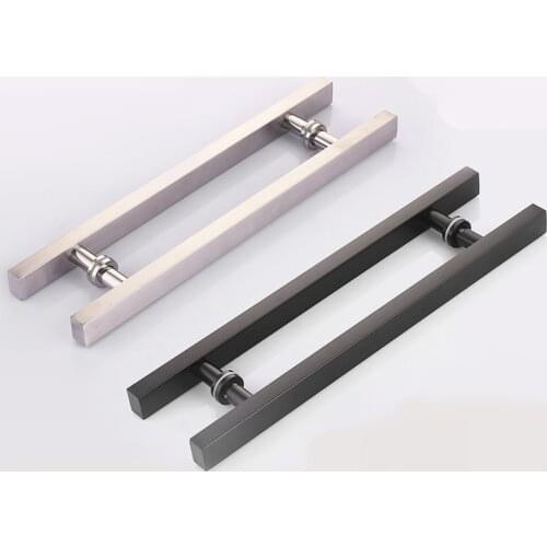 Glass door handle,Wooden door handle,stainless steel handle,square handle(DG3557)