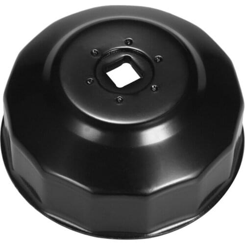 Universal 65mm x 14 Flutes Oil Filter Wrench Cup Socket Type Cap Remover Tool