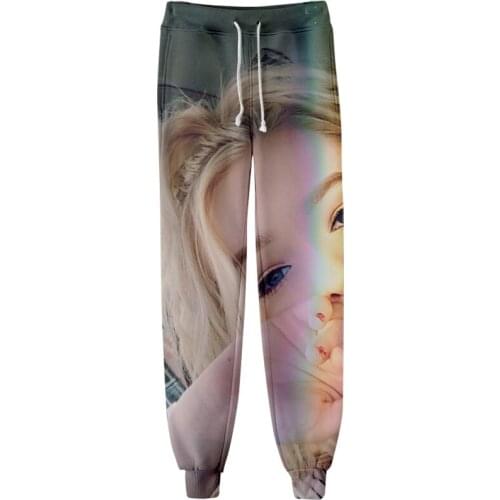 WAMNI Zoe Laverne Trend Beam-Leg Trousers 3D Printing Harajuku Polyester Fashion Print 2XS-4XL Pants Hip-Hop Beam-Leg Trousers