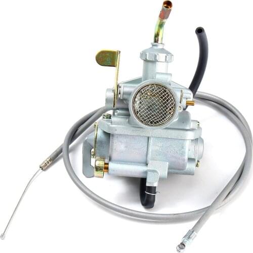 1pcs Carburetor And 1pcs throttle cable Fits Honda CT70H CT70 Years 1969 to 1977 a gray throttle cable