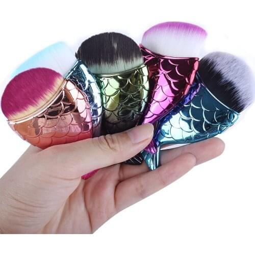 1pcs Mermaid Makeup Brush Foundation Brush Powder Brushes Makeup Cosmetic Tools Kit Use for Face