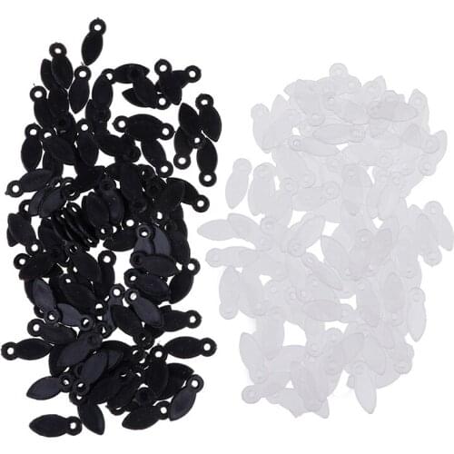 100pcs DIY Rotating Buttons Photo Frame Hooks Picture Frame Accessories Crafts Photo Frame Buckle Black/white