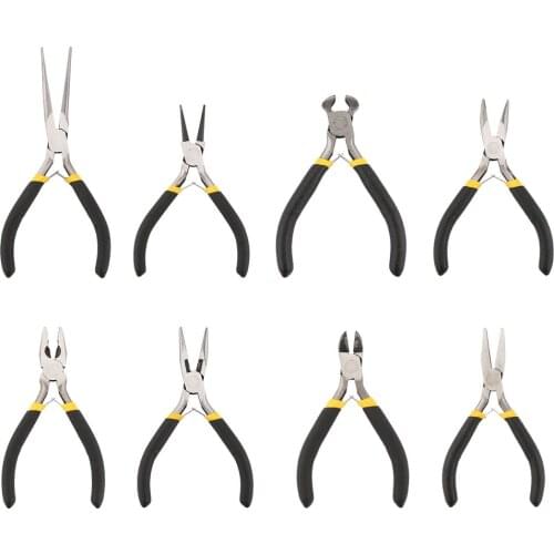 8 Types Metal Mini Pliers Wire Working Tools DIY Beading Making Insulated Plier Packaging Hand Tool Household Suit Dropshipping