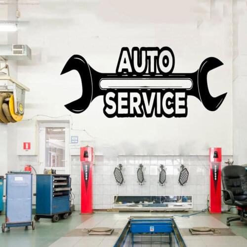 Car Auto Repair Logo Auto Service Vinyl Sticker roll , Tires, Repair,car Studio Shop Window Sticker waterproof CS21