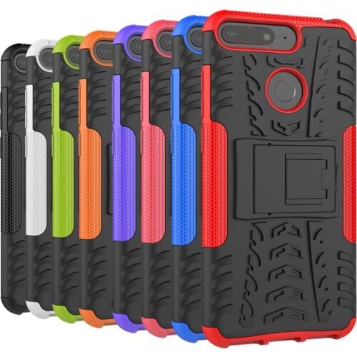 Huawei Honor 7A Pro Case TPU+PC Silicon Kickstand Cover Armor Case for Huawei Y6 2018 Cover for Fundas Huawei Y6 Prime 2018 Case