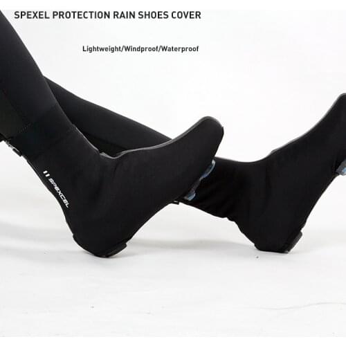 SPEXCEL ALL NEW pro team Lightweight Rain Overshoes Race windproof softshell shoes cover for cold and wet conditions