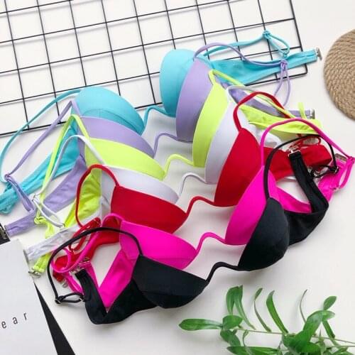 Swimsuit Push Up Gather Bikini Set One-piece Underwire Swimsuit Sexy Swimwear Women 2 Piece Sets Womens Bathing Suit V Waist