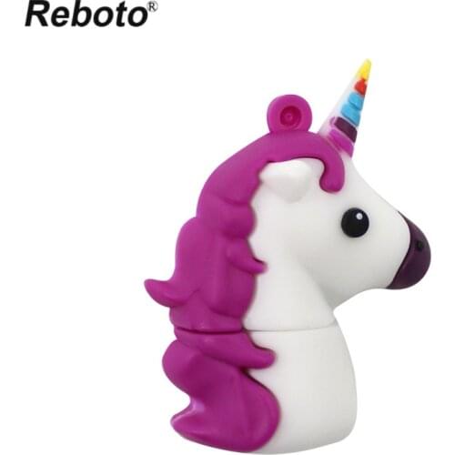 Cartoon Unicorn cute Flash USB Stick Pen drive 8GB 16GB 32GB 64GB Pendrive cle usb Memory disk USB Flash Drive USB key best gift