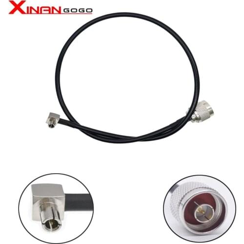 N male straight to TS9 right angle connector RG174 cable 15cm