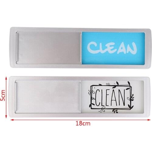 Room Cleaning Tips Cleanliness Signs Hotel Magnetic Signs Acrylic Dishwasher Magnet Clean Dirty Sign Home Room Decoration