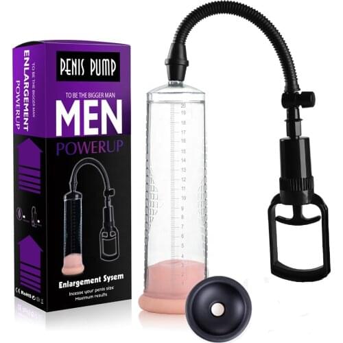 Male Penis Pump With Vagina Sleeve Penis Vacuum Pump Enlargement Masturbator Trainer Pump Penis Proextender Erection Sex Toy